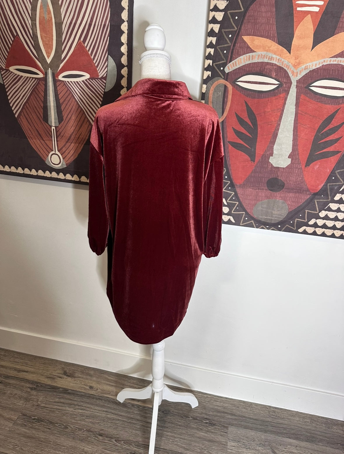 Velvet or not shirt dress